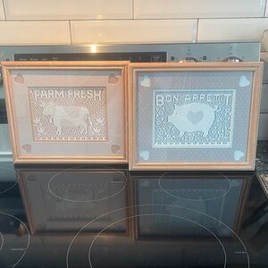 Farm Animal Framed Art Pair